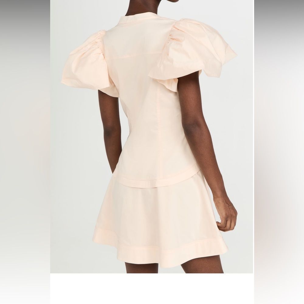 Nwt Jonathan Simkhai Button Down Poplin Mini Dres… - image 3